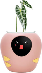 New 2026 Ai Smart Planter – Extra Large Interactive Plant Pot, Pet Plantagotchi, robot, Leafypod and Plantiboy, Robot Flower Pot with Feelings, Indoor Flowerpot with Water, Digital Gifts (Pink)