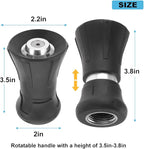 Fireman Hose Nozzle, 3/4" Garden Hose Nozzle, High Pressure Sprayer Nozzle for Car Washing, Patio Cleaning, Watering Lawn and Garden, Universal Fit Garden Hoses Black