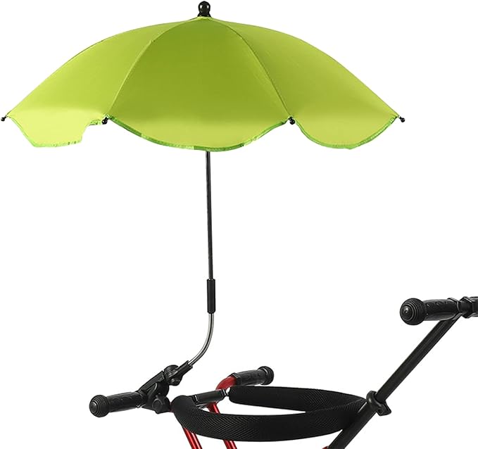 Chair Umbrella with Clamp Portable Adjustable Angle Sun Shade UPF 50+ for Beach Patio Strollers and Folding Chairs Polyester Rubber