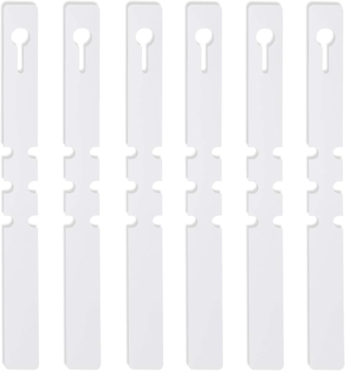 KINJOEK 1200 PCS White Plant Labels Tags, Plastic Adjustable Wrap Around Waterproof Hanging Garden Tree Name Tags, 2x20cm Strip Plant Tag for Identifying Various Outdoor Nursery Plants Flowers