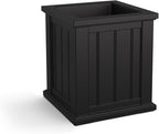 Mayne Cape Cod 16-Inch Square Planter – Self-Watering, Weather-Resistant Planter for Flowers – Durable Outdoor Design for Patio, Porch, or Entryway