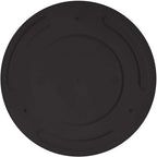 Bloem Mathers 6" Black Round Modern Resin Garden Planter Pot with Drainage Holes and Removable Saucer Tray Included