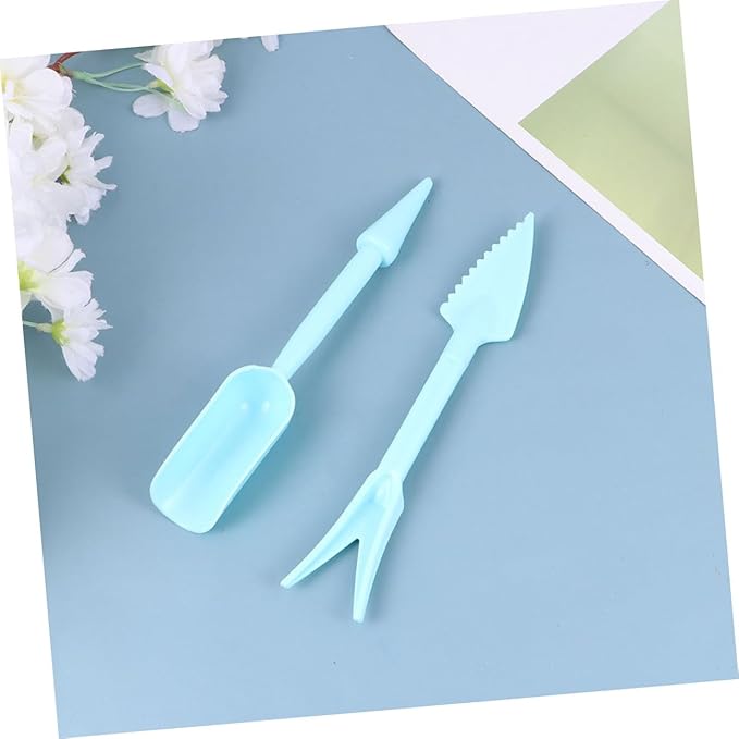 SUPVOX Succulent Transplanting Tools Set 20pcs (16cm) Blue Multi-Functional Planting and Potting Hand Tools for Gardening and Flower Care