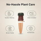 TUKIU 2 Pack Plant Self Watering Stakes, Automatic Watering Terracotta Spikes for Vacation Plant Self Watering Kit for Outdoor & Indoor Use