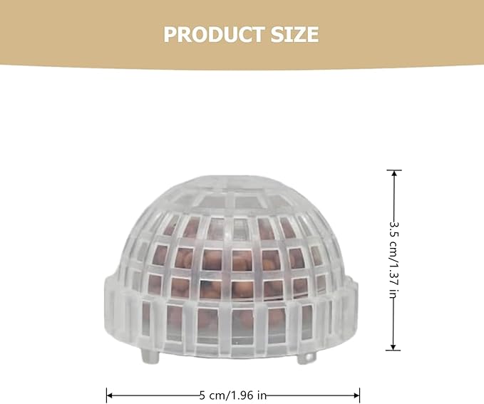 2 Pack Aquarium Moss Ball Holder Professional Plastic Moss Plant Holder with Hollow-Designed for Fish Tank Accessories (2)