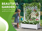 Durable Resin Raised Garden Bed with Drainage Holes & Reinforced Corners - Lightweight Flower Boxes Outdoor for Vegetables, Herbs, and Patio Garden Enclosure System (Ashen, 43.43*18.27*59.29)