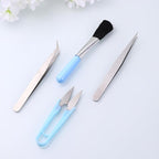 12Pcs Succulent Plant Growing Tools Set with Mini Plastic Hand Tools for Indoor Gardening and Potted Plants, Blue Gardening Accessories Kit for Home and Store Use