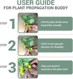 Plant Propagation Buddy – Plant Cutting Holders for Sprouts, Stems & Shoots, Cute & Sturdy Plant Supports for Indoor Gardens & Propagation Stations, for Plant Lovers (Multicolor)