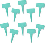 200 Pcs Thick T-Type Plant Labels, 4 Inch Waterproof PP Hard Plastic Garden Markers, Reusable Nursery Tag Stakes for Indoor Outdoor Potted Plants, Seedlings, Flowers, Vegetables & Herbs(Cyan)