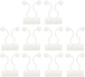 uxcell 100Pcs Plant Climbing Wall Fixture Clips, Plant Fixer Self-Adhesive Hooks Wire Fixing Supporting for Indoor Outdoor Decoration and Cable Wire Fixing (White, 8mm/0.31")
