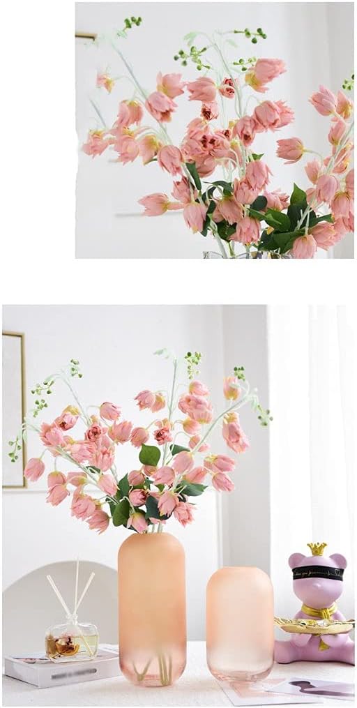 Fake Flowers Phoenix Orchid Artificial Flowers Fake Flowers Dining Flower Arrangement Decoration Living Room Bedroom Simulation Flower Dry Furnishings Flowers for Decoration (Color : 1) (1)