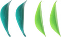 4 PCS Watering Leaves Plastic Plant Pot Watering Funnel Leaf Shape Drip Irrigation Device for Watering Indoor and Outdoor Plants (Chartreuse, Peacock Green)