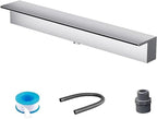 Waterfall Spillway Kit with Flexible Tube & Connector for Koi Pond Overflow - Bottom Inlet Design, 150CM Length, Ideal for Outdoor Water Features