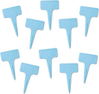 200 Pcs Thick T-Type Plant Labels, 4 Inch Waterproof PP Hard Plastic Garden Markers, Reusable Nursery Tag Stakes for Indoor Outdoor Potted Plants, Seedlings, Flowers, Veggies & Herbs(Light Blue)