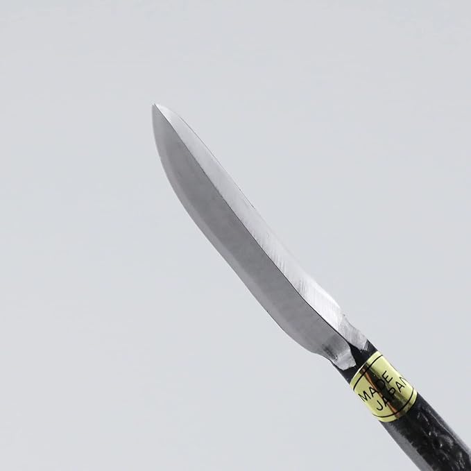 Wazakura Carbon Steel Spear Shaped Bonsai Jin Chisel 7.2 inches (185 mm) Made in Japan, Deadwood Carving Tool, Japanese Shari Bark Scraper, Detail Woodworking Gouge - Silver