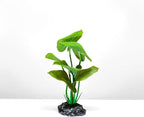 JGbaby Artificial Aquarium Plants,Fish Tank Decorations Betta Leaf Hammock 7in Realistic Silk & Plastic Plants, Hideout Decor for Betta. Goldfish,Reptiles,Small Tanks (Green Type-A)