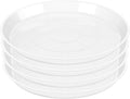 OUPSAUI 4 Pack Clear Plant Saucer 4 6 8 10 12 14 16 18 20 22 Inch Plant Trays for Pots, Plastic Extra Large Planter Saucers for Outdoors Indoors, Drip Catcher Water Tray for Plants (4 Inch)