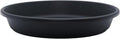 The HC Companies Flower Pot Saucers - Plastic Plant Saucer for Outdoors & Indoors - Traditional Design Plant Pot Trays for Water Drainage - Durable & Stylish Round Plant Tray (17.5-inch Black)