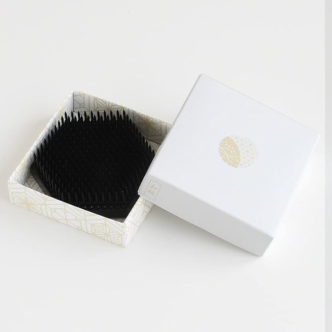 Wazakura Japanese Black Hexagon Ikebana Kenzan Flower Holder 2.6 in (68 mm), Made in Japan Floral Arranging Pin Frog Tool