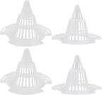 10 Pcs Cone Flower Pot Mesh Pad, Pot Bottom Grid Mat Drainage Screens Drainage Netting(74mm*10)