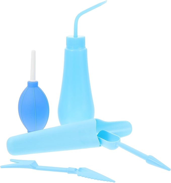 Veemoon Succulent Planting Tools Gardening Accessory Set with 5 Sapphire Blue Pieces for Potted Plants and Bonsai Garden Hand Tools for Indoor and Outdoor Use