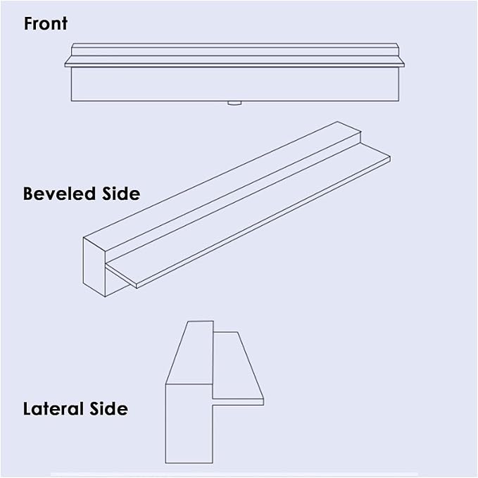 Silver Pool Fountain Waterfall Kit - Rectangular Water Feature Spillway for Patio, Backyard & Pond - Includes Pipe Connector (175cm x 9cm x 6cm)