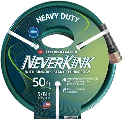 Neverkink 5/8" x 50' Heavy Duty Durable Kink Free Garden Hose