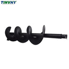 8-in Earth Auger Drill Bit, Garden Plant Flower Auger Rapid Planter Compatible Gas Powered Post Fence Hole Digger with 3/4 Shaft