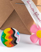 Pride Fresh Cut Live Flowers Arranged in a Takeout Container with Your Personal Message Tucked Inside a Fortune Cookie