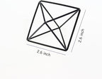6-Pack Geometric Wire Air Plant Holders, Small Black Metal Tillandsia Stands for Desk Decor, Himmeli Planter Rack for Home & Office – Cute Display for Small/Medium Air Plants