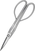 M METERXITY Bonsai Tool - 8.3 Inch Stainless Steel Bonsai Scissor, Bonsai Tree Plants Modeling Tools, Applying to Grow Room/Trimming Plants/Pruning Shears (210mm, Silver)