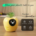 New 2026 Ai Smart Planter – Extra Large Interactive Plant Pot, Pet Plantagotchi, robot, Leafypod and Plantiboy, Robot Flower Pot with Feelings, Indoor Flowerpot with Water, Digital Gifts (White)