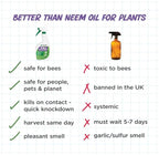 Earth's Ally 3-in-1 Plant Spray 2.5 Gal Concentrate for Pests and Disease - Organic Insecticide, Fungicide, Miticide - OMRI Listed for Indoor Houseplants and Outdoor Garden - Safe for Bees, Kids, Pets