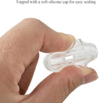 HAHIYO 10PCs 4.3X1.5inch 60ml Transparent Plastic Floral Tubes Floral Water Tubes Flower Vials with Silicone Cap for Plants Fresh Flowers Arrangement Decoration Milkweed Cutting Florist Supplies