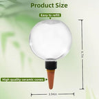 2 Pack Self Watering Globes for Indoor & Outdoor Plants – 17oz Automatic Water Bulbs for Indoor Plants–Slow Release Control Water Dripper for Plants – Plant Watering Devices While Away