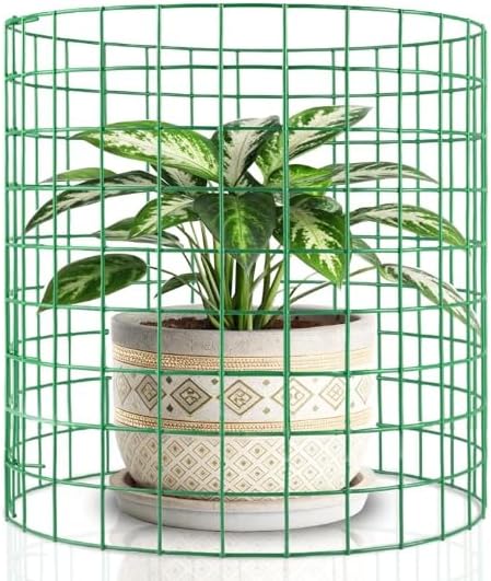 10 Pack Plant Protectors from Animals |30PCS13 x13 Metal Wire Mesh Garden Plant Cages for Gardening Supplies | Chicken Wire Cloche Plant Protectors for Rabbits Chickens Ducks