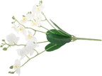 Cabilock Real Touch Artificial Orchids Long Stem Phalaenopsis for Home Decor Butterfly Branches Faux Stems Elegant Orchids Living Fake Flowers Decorative Flower Branches