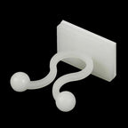 uxcell 100Pcs Plant Climbing Wall Fixture Clips, Plant Fixer Self-Adhesive Hooks Wire Fixing Supporting for Indoor Outdoor Decoration and Cable Wire Fixing (White, 8mm/0.31")
