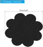 PATIKIL 3 Inch Plant Pot Hole Pad, 30 Pack Non-Woven Fabric Flower Shape Bonsai Bottom Soil Mat, Black