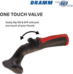 Dramm One Touch Fan Nozzle Handlheld Sprayer with Thumb Control Water Flow, Perfect for Water Restricted Areas When Watering Plants, Pots, Baskets, Vegetables, Orange