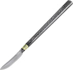 Wazakura Carbon Steel Spear Shaped Bonsai Jin Chisel 7.2 inches (185 mm) Made in Japan, Deadwood Carving Tool, Japanese Shari Bark Scraper, Detail Woodworking Gouge - Silver
