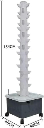 FLTRGO Hydroponics Tower, 45 Holes Aquaponics Grow System, Hydroponic Growing System, Soilless Cultivation Growing System, Garden Tower Aeroponics Growing Kit
