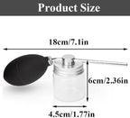 EVKILKJS Powder Spray Bottle Garden Duster Applicator, Durable Handheld Cleaning Spray Tool, Suitable for Dust Removal of Plant Leaves, Greenhouse Maintenance, Horticultural Care Silver