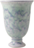 Ceramic Planter Vase for Indoor Plants, Modern Iridescent Flower Pot, Decorative Orchid Planter, Pastel Glazed Ceramic Vase for Living Room, Bedroom, Tabletop Home Decor