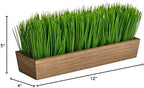 12in. Grass Artificial Plant in Decorative Planter