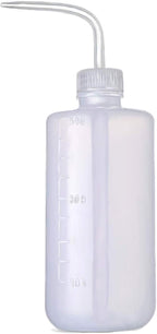 BEADNOVA Irrigation Bottle 500ml 17oz Indoor Plant Watering Can Water Squirt Bottle Plastic Rinse Bottle for Eyelash Extensions Eye Wash Tattoo Lab (1pc)