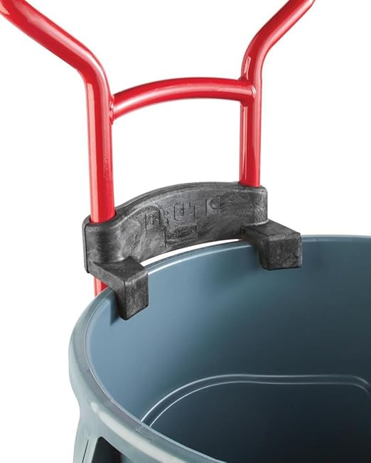 Rubbermaid Commercial Products Brute Construction and Landscape Dolly, 250-Pound Capacity, Red, Heavy Duty Dolly with Wheels