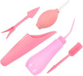 Toyvian Succulent Planting Tools Garden Gadgets Set with 5 Pink Hand Tools for Indoor and Outdoor Gardening, Bonsai and Planting Supplies for Home Garden Care
