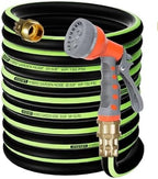 SYEENIFY Short Garden Hose 5/8 in. x 4 ft Lead-in Water Hose Male/Female Heavy Duty Hybrid Water Hose No Kink and Flexible Rubber Hose for Dehumidifier,Vehicle Water Filter and Camp Water Tank