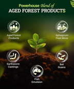 FoxFarm Ocean Forest Potting Soil for Container Gardens - Light, Aerated Texture with Fish Meal, Crab Meal, Earthworm Castings - Houseplant Potting Mix for Seedlings & Plant Starts - 12 Qt